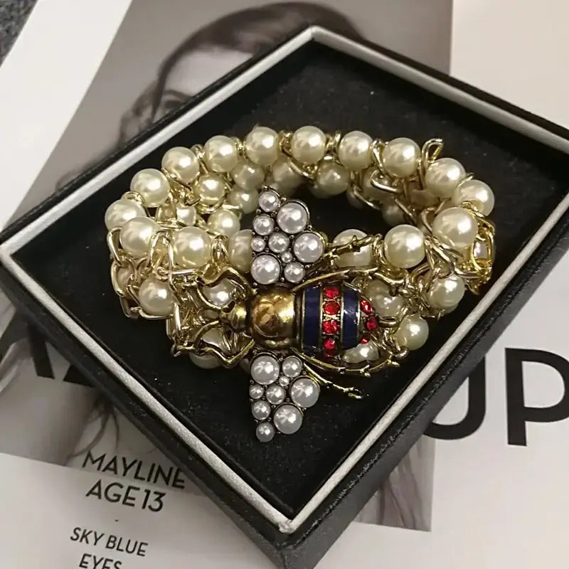 Pearl Bee Bracelet - Coco & Dee UK
