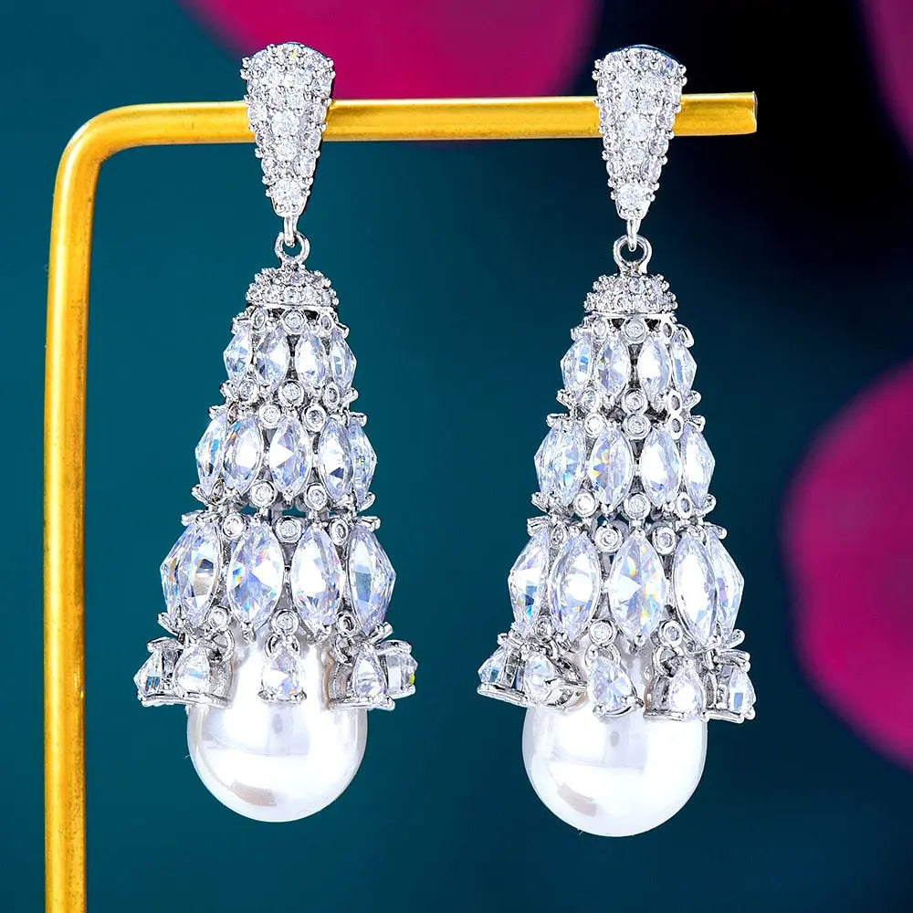 Pearl Drop Earrings Coco & Dee