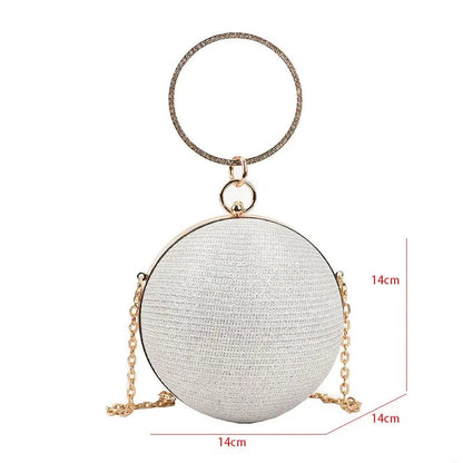 Ring Handle Rhinestones Bag Coco & Dee