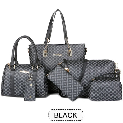 Crystal Elegance 6-Piece Handbag Set