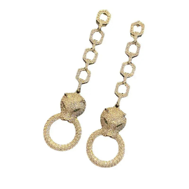 Leopard Pendant Earring Coco & Dee