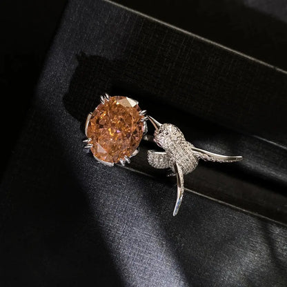 Silver Hummingbird Ring Coco & Dee