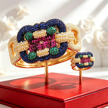 Aurora Bangle & Ring Jewellery Set