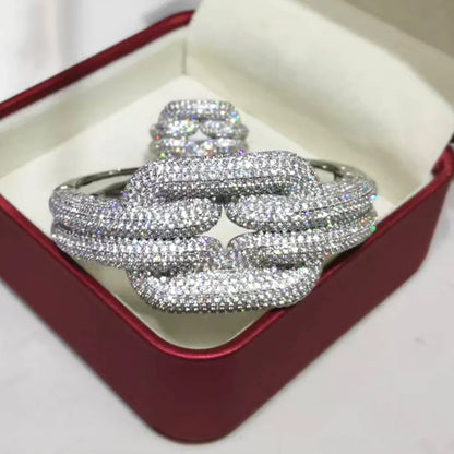 Golden Radiance Bangle & Ring Set