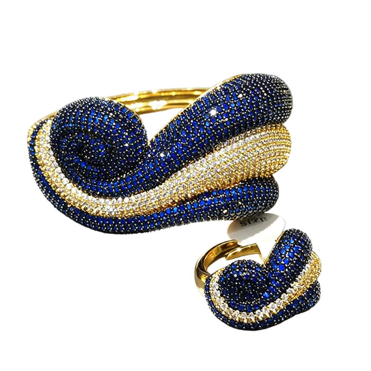 Sophia Bangle & Ring Set