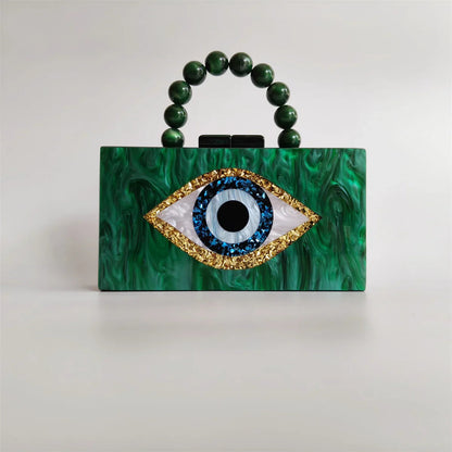 Marble Evil Eye Clutch Coco & Dee