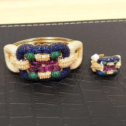 Aurora Bangle & Ring Jewellery Set