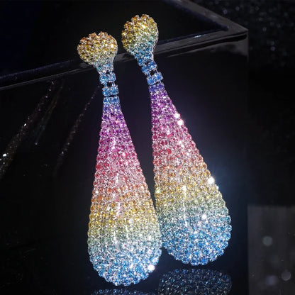 Rainbow Crystal Earrings Coco & Dee