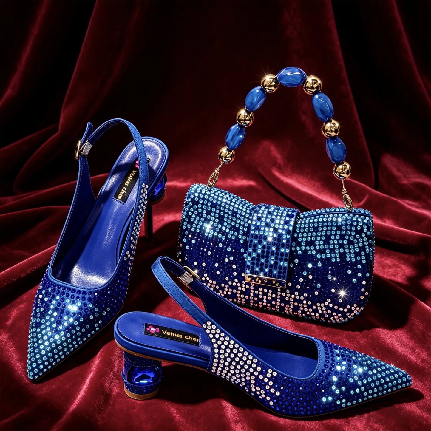 Bling Shoe & Bag Set