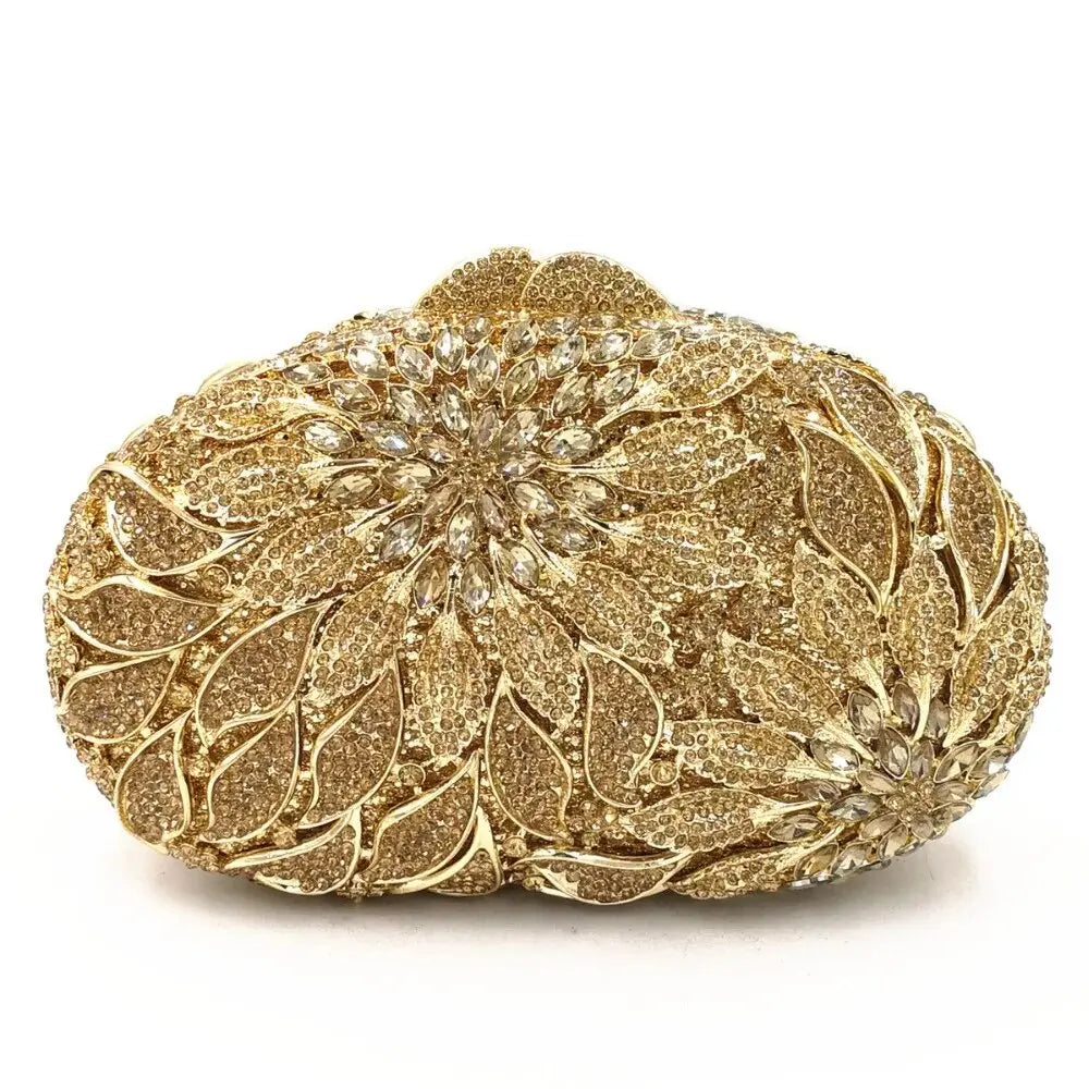 Gold Leaves Clutch - Coco & Dee UK
