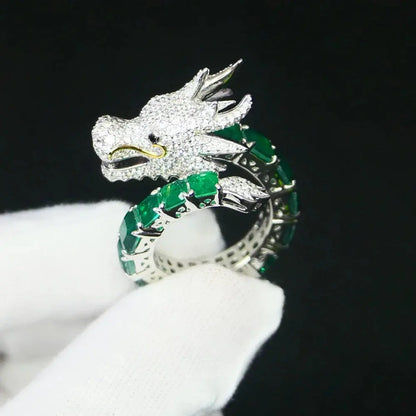 Silver Dragon Ring Coco & Dee