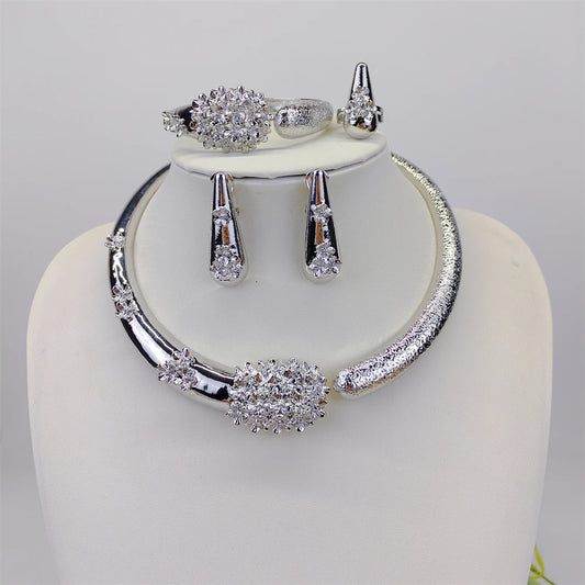 Crystal Blossom Jewellery Set