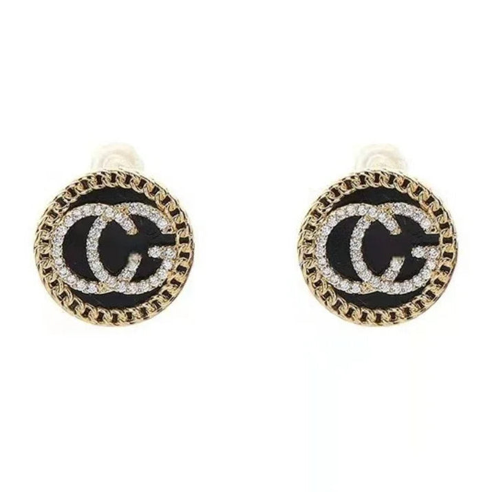 Letter Stud Earrings