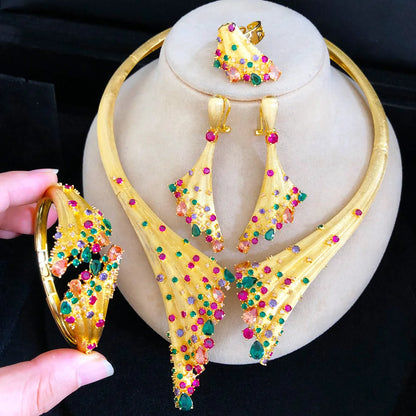 Daisy Leaf Jewelry Sets