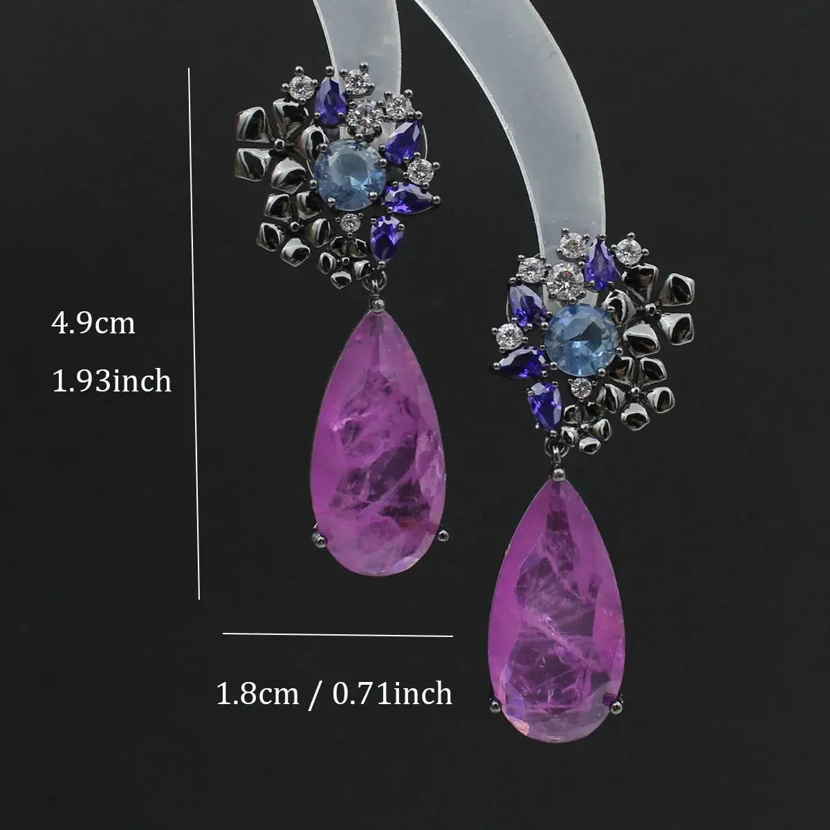 Aqua Drop Earrings Coco & Dee