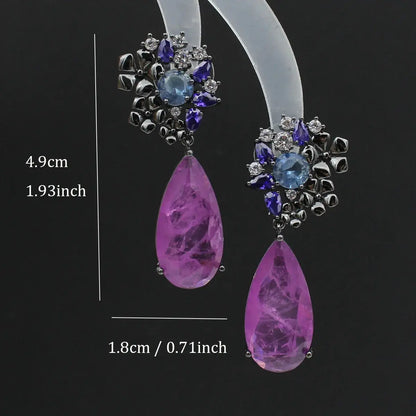 Aqua Drop Earrings Coco & Dee