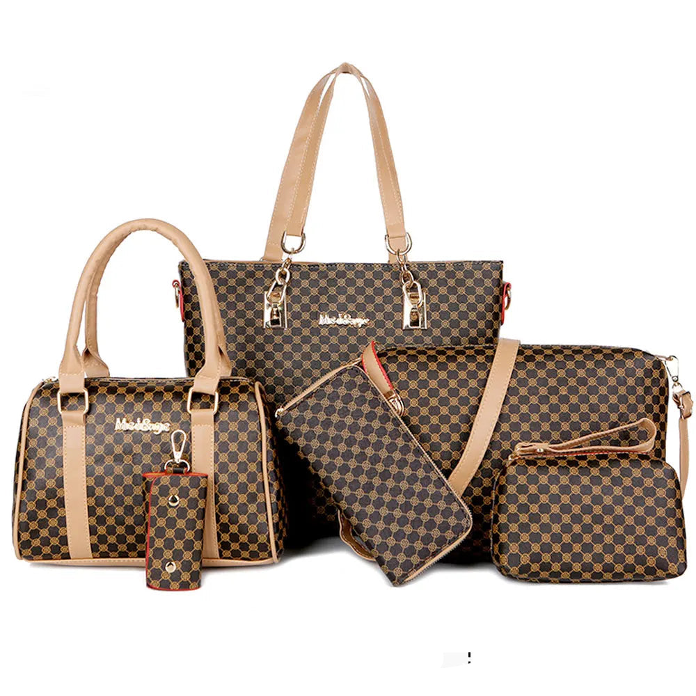 Crystal Elegance 6-Piece Handbag Set