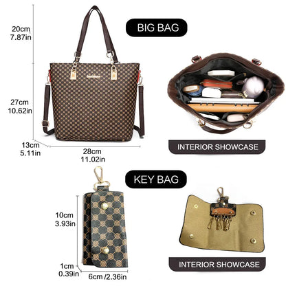 Crystal Elegance 6-Piece Handbag Set