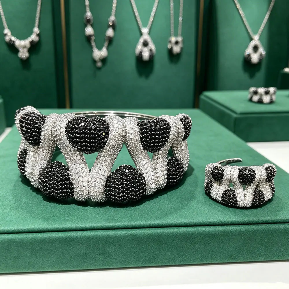 Crystal Harmony Bangle & Ring Set