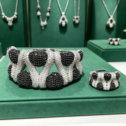 Crystal Harmony Bangle & Ring Set