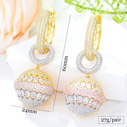 Round Drop Earrings Coco & Dee