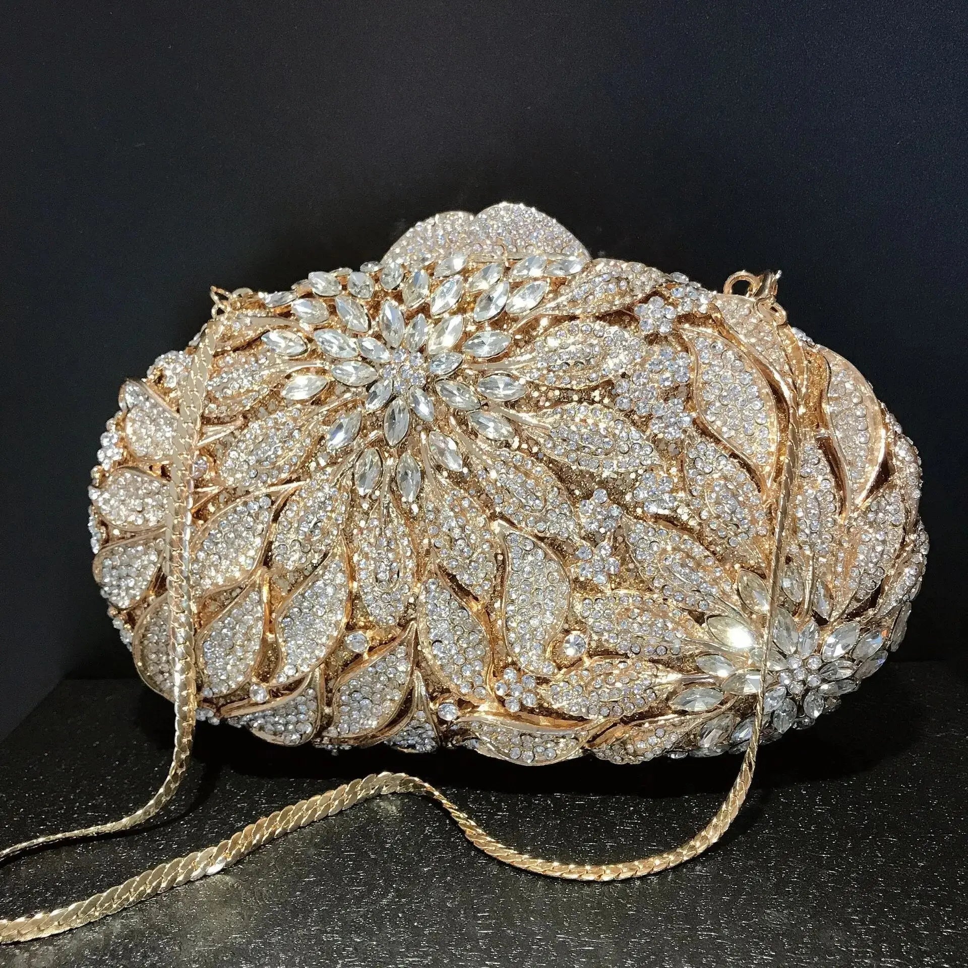 Gold Leaves Clutch - Coco & Dee UK
