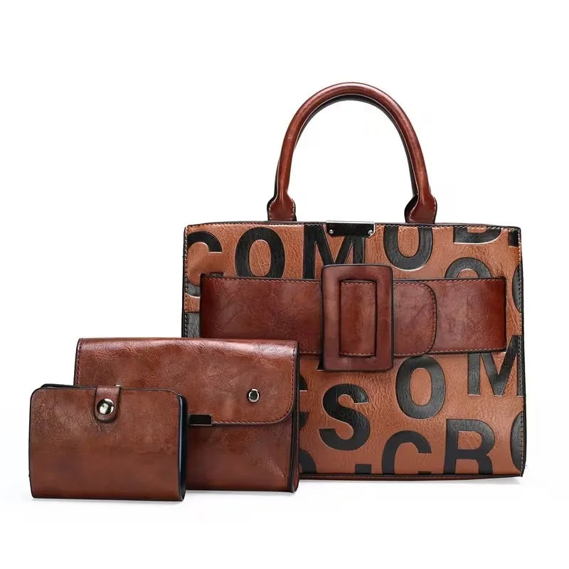 Timeless Charm 3-Piece Handbag Set