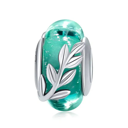 Silver Star Murano Glass Bead Coco & Dee