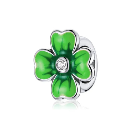 Sterling Silver Green Charm Coco & Dee