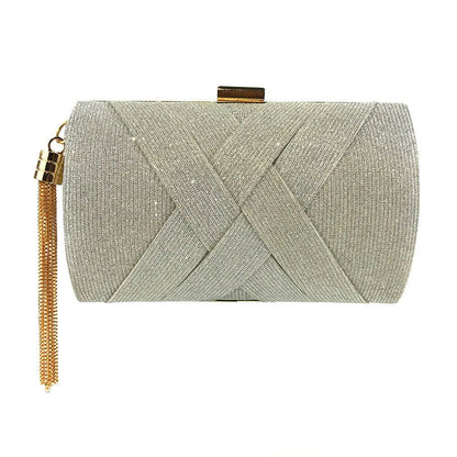Tassie Multi-Color Silk Clutch Coco & Dee