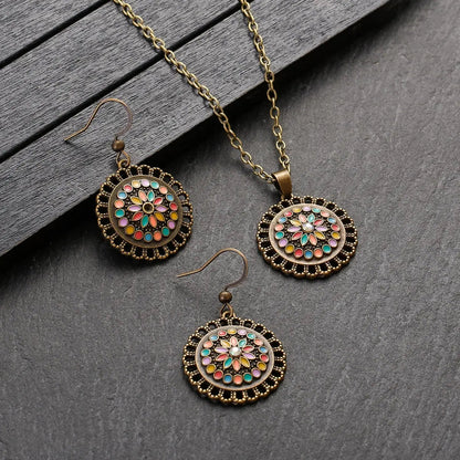 Vintage Flower Pendant Set Coco & Dee