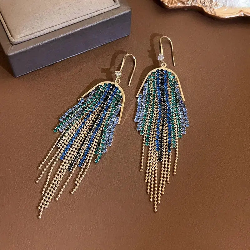 Zanui Rhinestone Earrings - Coco & Dee UK
