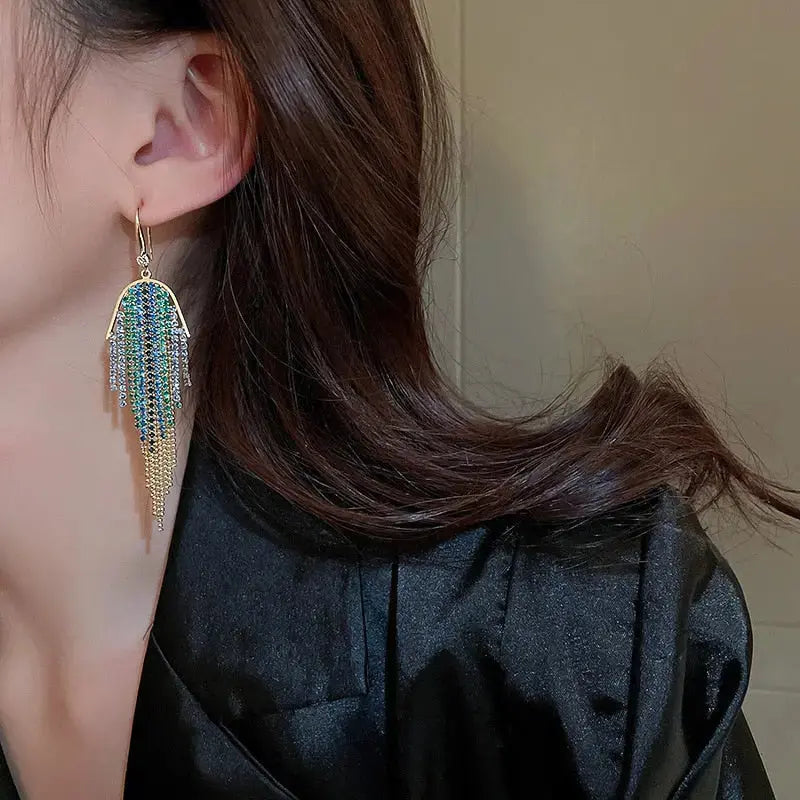 Zanui Rhinestone Earrings - Coco & Dee UK