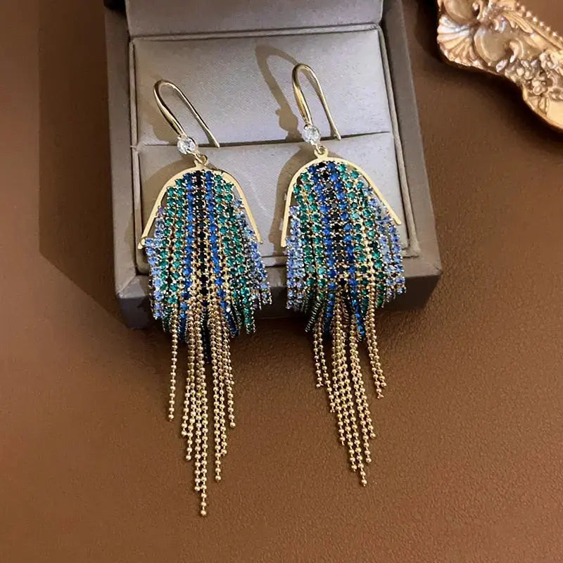 Zanui Rhinestone Earrings - Coco & Dee UK