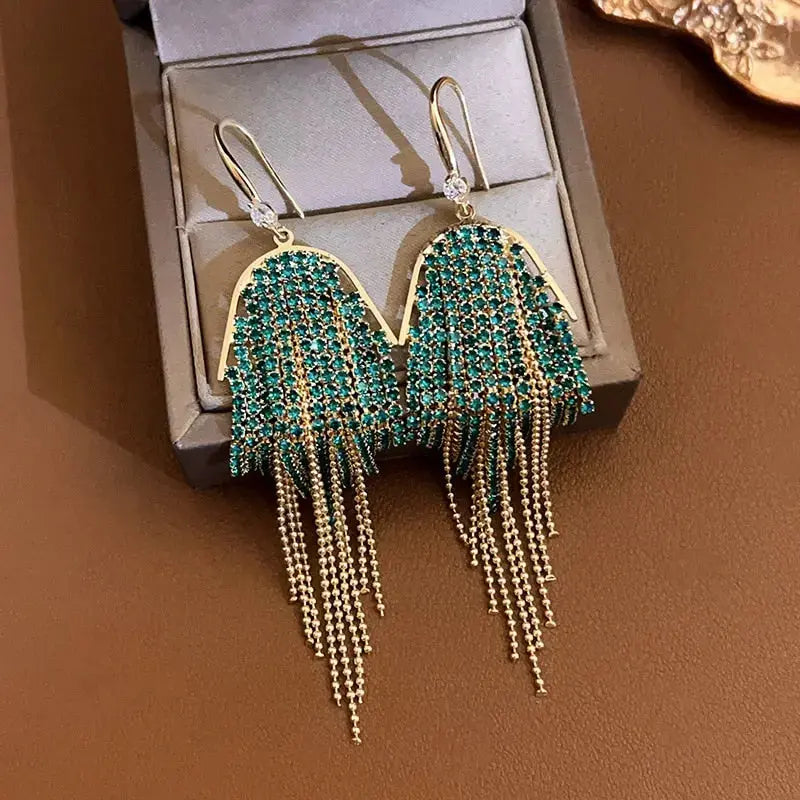 Zanui Rhinestone Earrings - Coco & Dee UK