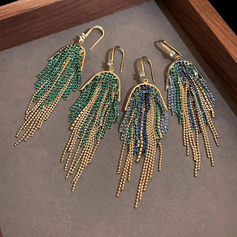 Zanui Rhinestone Earrings - Coco & Dee UK